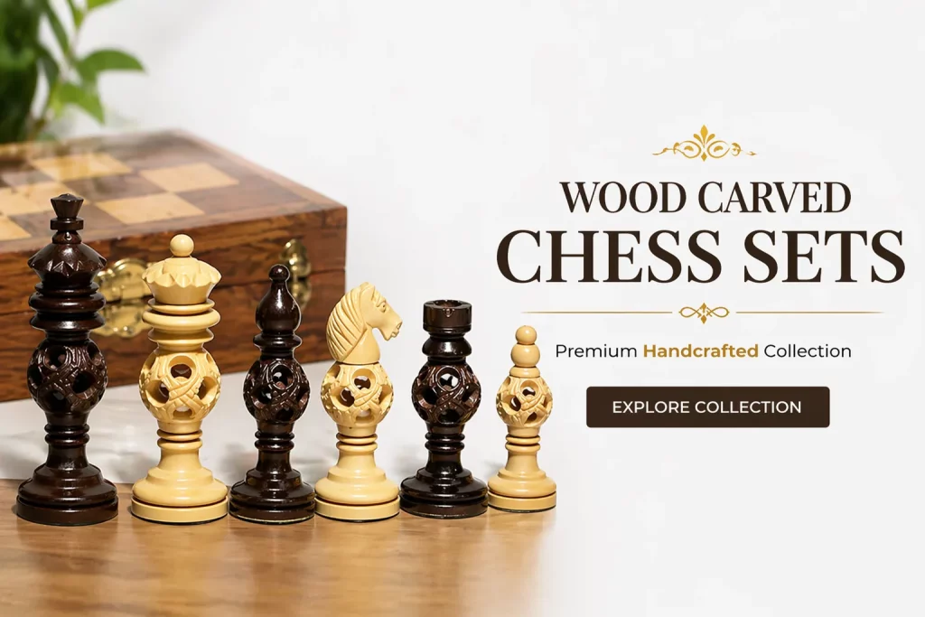 Wood Carved Chess Sets