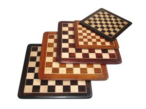 JS#14501--INLAID WOODEN FLAT CHESSBOARDS