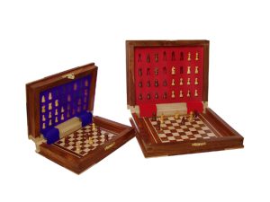 JS#14008--BOOK SHAPE CHESS BOX