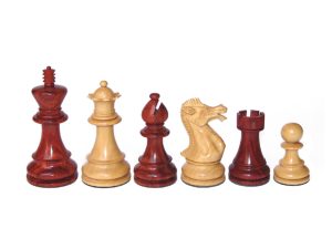 Supreme Chess Set Rose Wood & Boxwood Felted King Size – 100 Mm / 4.00″ Base Dia – 46 Mm – JS#10008