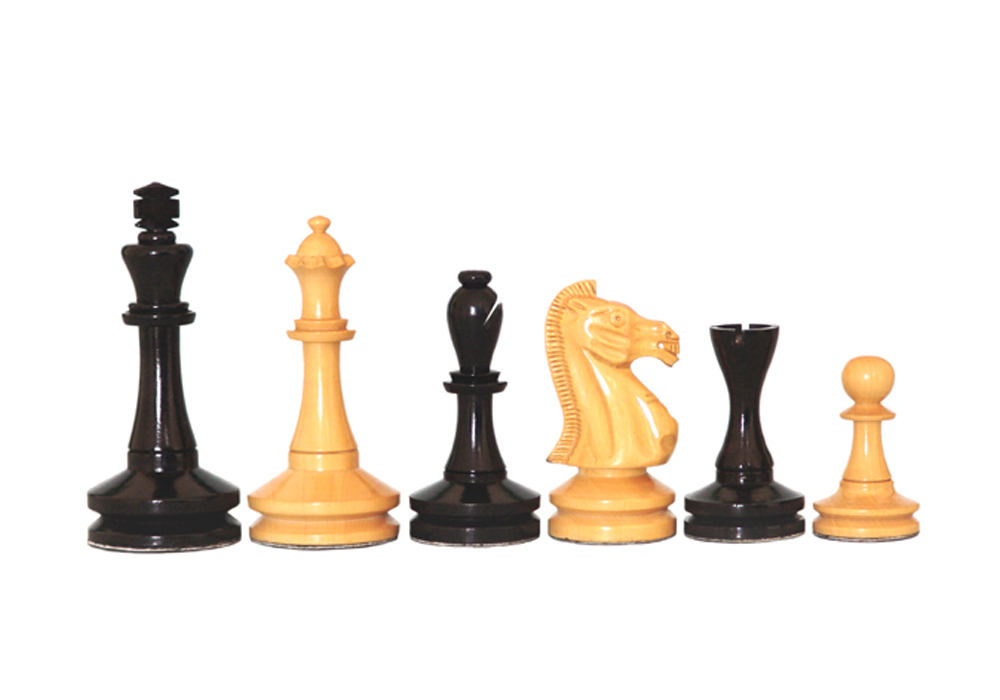 Ebony Wood & Boxwood Felted King Size – 100 Mm / 4.00″ Base Dia – 40 Mm – JS#10009