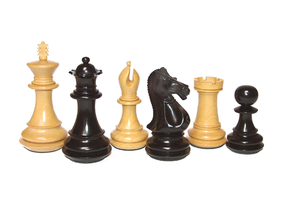 Ebony & Boxwood Felted King Size – 100 Mm / 4.00″ Base Dia – 47 Mm – JS#10010