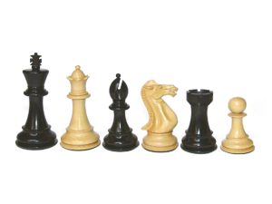 Legendary Chess Set Ebonywood & Boxwood King Size - 100 Mm / 4.00" Base Dia - 47 Mm - JS#10019