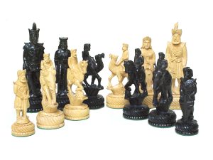 Wood Carved Chess Set