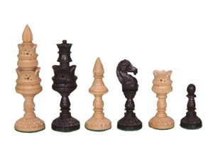 JS#12507--EBONY WOOD & BOXWOOD PIPE SET KING SIZE -- 100 MM / 4.00"